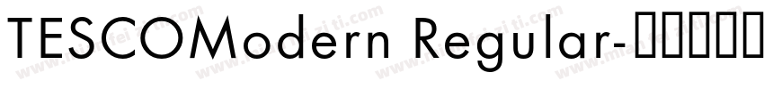 TESCOModern Regular字体转换